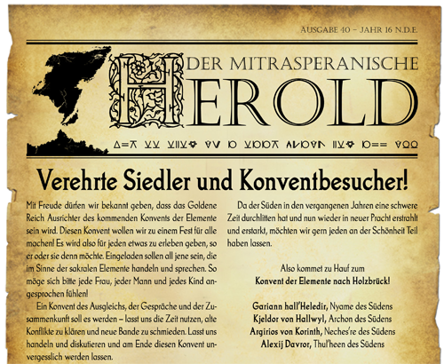 Der Mitrasperanische Herold #40 ist da!